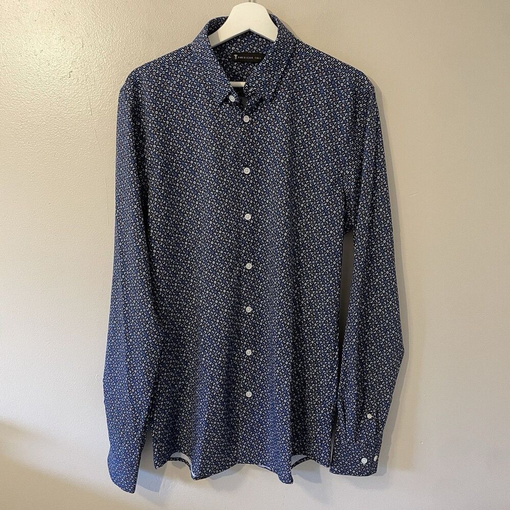 American Tall Travler Stretch Dress Shirt Mens Medium NWT